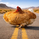 wide, the chicken