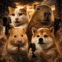 animals wif gun