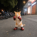 Boxing Cat