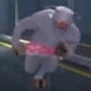 running cow